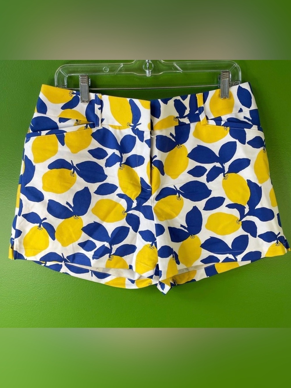 Ann Taylor Loft Riviera Shorts w/ 4 Inch Inseam Lemon Print